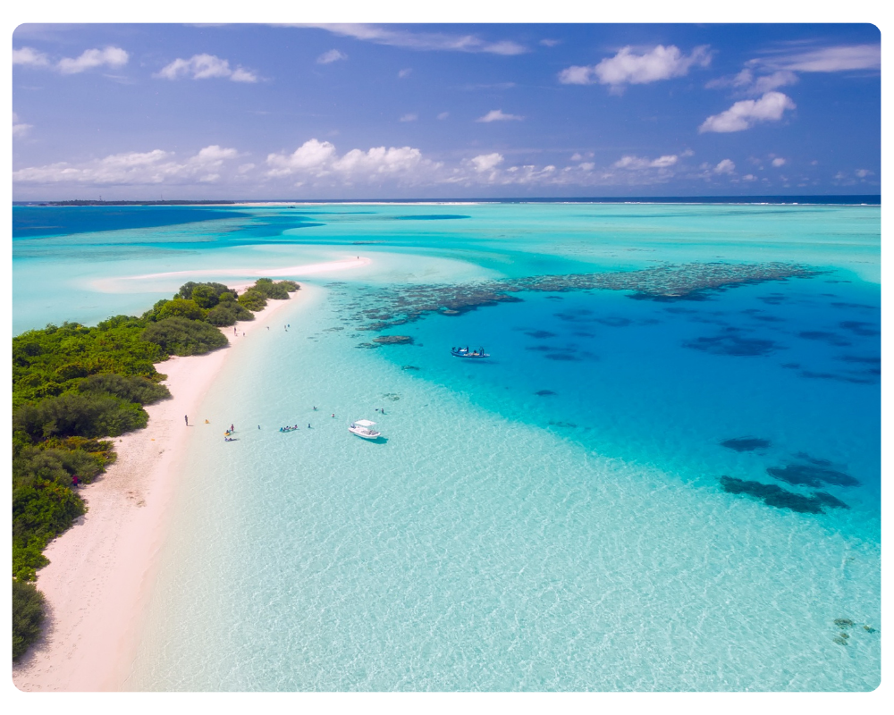 Maldives overwater villas